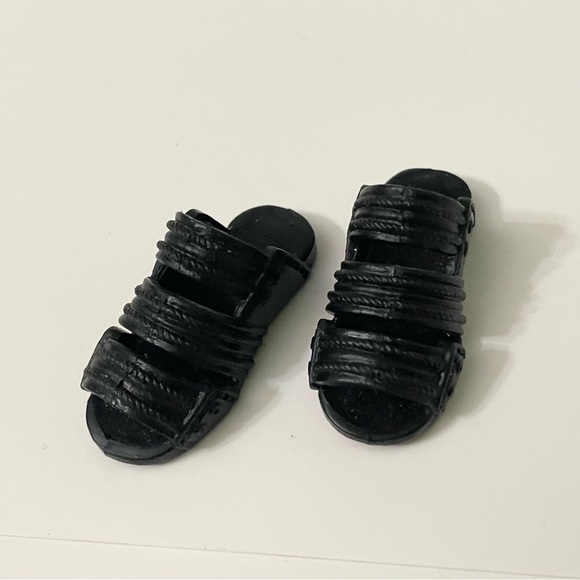 Ken Doll Black Slide Sandals Doll Accessory - Picture 11 of 11